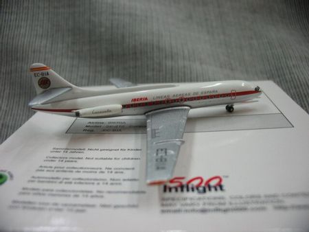 Inflight500 Spanish Airlines 1:500 Se-210 Caravelle Aircraft Model Ec-bia