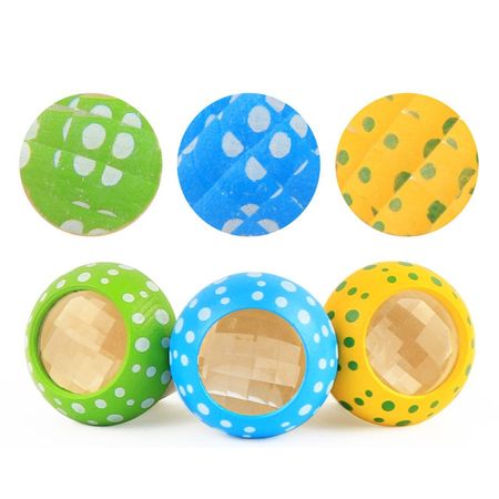 Cute Mushroom Wooden Kaleidoscope Multi-angle Mirror Colorful Magic World Baby Fun Puzzle Exploration Toys for Children Kid Gift