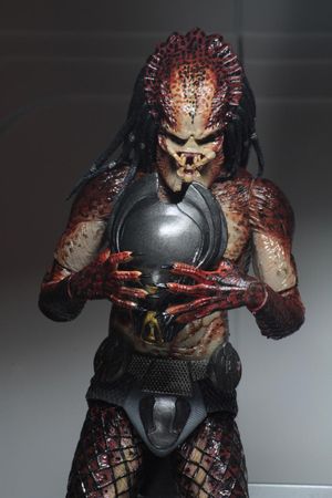 Movie NECA LAB ESCAPE FUGITIVE Predator with Light-UP LED Light Mask Action Collectible Models Toys