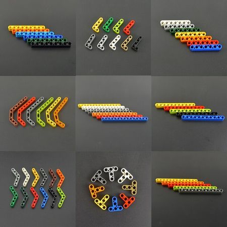 Technic accessories Bulk Brick Beam Axle Connector Colorful Studded Long Beam MOC Multiple size Technology Parts Building Blocks