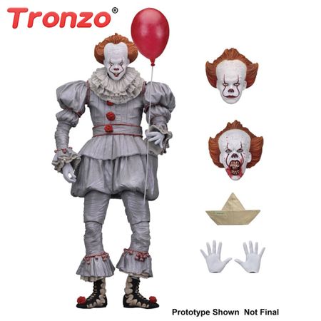 Tronzo  Action  Figure  NECA  IT  Pennywise  Figure 18cm  IT Clown Model Collection Decor For Halloween Gift