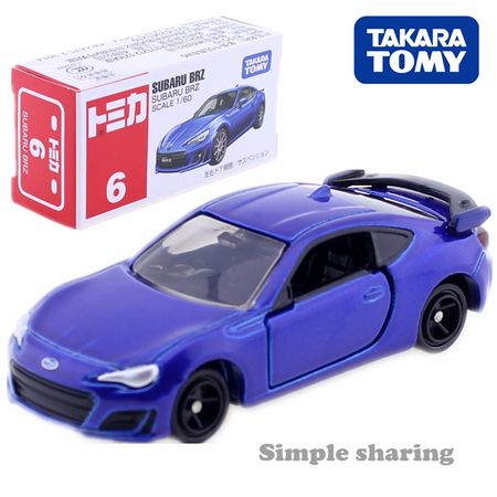 Takara Tomy Tomica No. 6 Subaru BRZ 1:60 Diecast Miniature Car Model  Kit Hot Pop Baby Toys Magic Funny  Kids Dolls