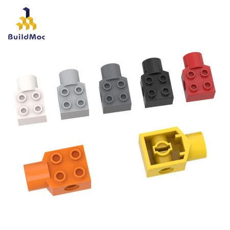 BuildMOC Compatible Assembles Particles 48169 Technic Brick 2 x 2 For Building Blocks Parts DIY LOGO Educational Tech Parts Toys