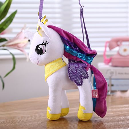 My Little Pony Cute Plush Toy Pacifying Doll Kids Birthday Gifts Girls Lovely Inclined Shoulder Bag Toys for Children Unicorns