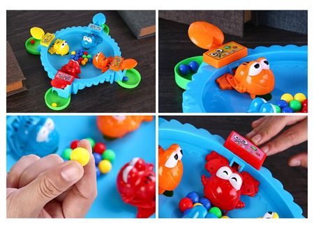 Board Game Frog Swallow Bead Game Funny Table Game a Frogs Eat Beans Indoor Party Game Interactive Educational Toy for Kids