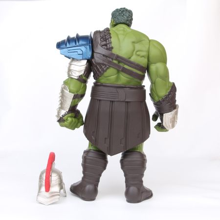 35cm Big Size Avengers Marvel Thor 3 Ragnarok Hands Moveable Hammer Battle Axe Gladiator Hulk BJD Action Figure Model Toy