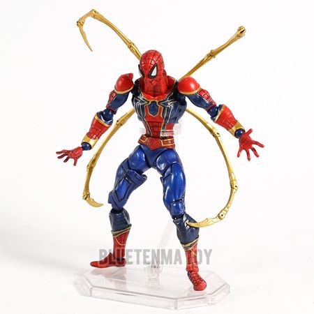 Anime X-men Amazing yamaguchi revoltech Iron Spider Man PVC Action Figure spiderman Model Toy Collection Gifts