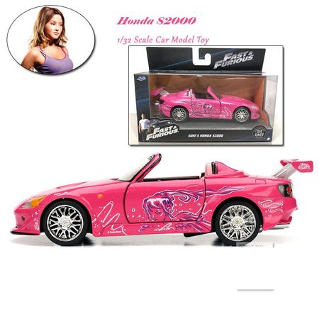 1/32 Fast and Furious Cars Suki's HONDA S2000 Simulation Metal Diecast Model Cars Kids Toys
