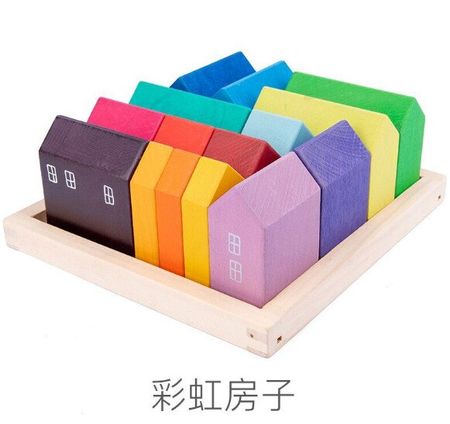 Rainbow house 15pcs