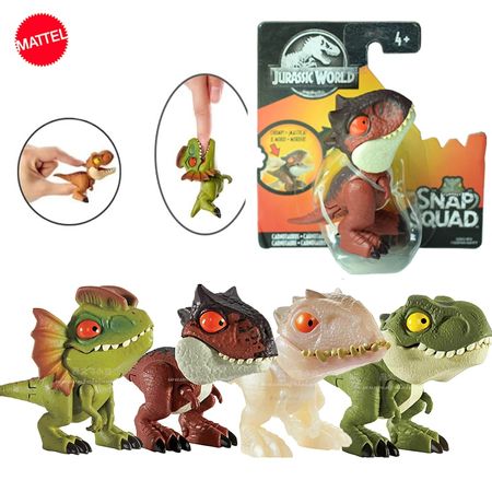 Original Jurassic World Minifingers Dinosaur Action Figure Movable Joint Simulation Model Toy for Children Halloween Figma Gift