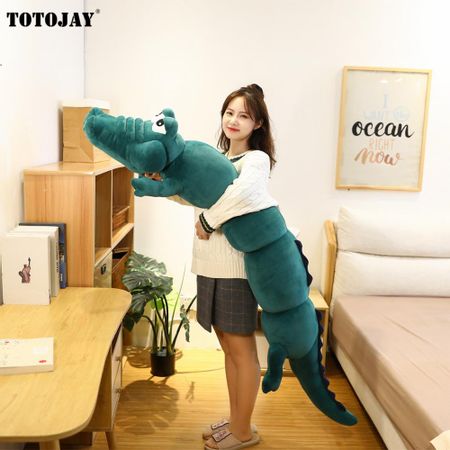 120cm Lifelike Crocodile Plush Toy Stuffed Simulation Alligator Doll Kids Toys Room Sofa Decor Soft Ocean Animals Plush Pillow