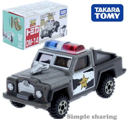 Tomica Disney Pixar Motors Toy Story Series Woody Buzz Lightyear Sergeant Takara Tomy Kids Toys Diecast Metal Vehicles