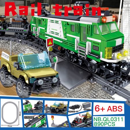 Creator Ideas City High Speed Electric Train Railway Technic Building Blocks Fit Lego Bricks Set Kids Boys Toys