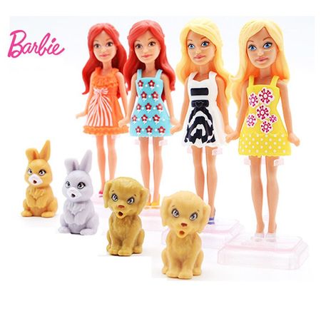 Barbie Doll Pocket Small Girl's Toy Fashion Baby Puppy Doll Collect Clothes Accessories Lovely Barbie Brinquedos For Girl DVT52