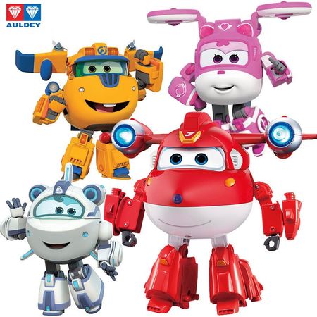 AULDEY genuine Super Wings Le Di Xiaoai super equipment sound and light deformation robot toy to give children a lot of gifts