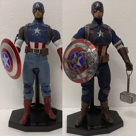 Crazy Toys Figure 1:6 Limited Edition Captain America Team of Prototyping Captain American Action Figures Collectable Model Toy