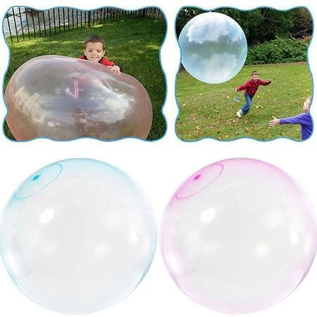 Inflatable Fun Wubble Bubble Ball 50-70CM Tear-Resistant Blow Up Balloon Toy Soft Air Water Filled Outdoor Game Kids Gift 3