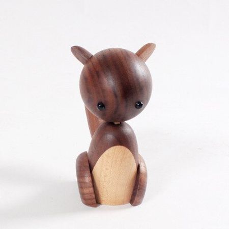 Handmade Wooden miniature Denmark figurines Animals Lucky Cat Rat Home Office Desk Table Decor Art Ornament Gifts for Christmas