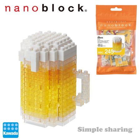 NBC245 Nanoblock BEER Building Blocks Mini Bricks Toy 180 pieces 12 Years+