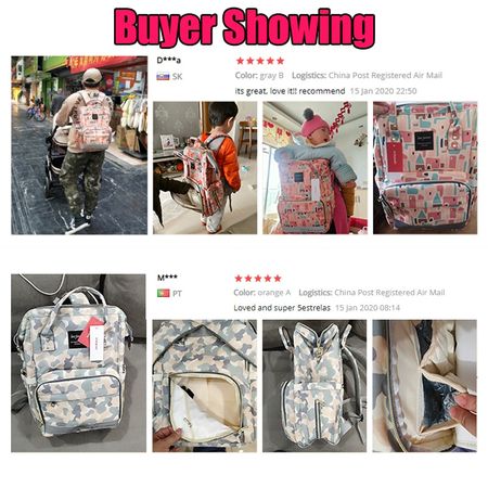 Fashion Mummy Maternity Nappy Bag Diaper Bag Large Capacity Travel Baby Backpack Nursing Bag For Baby Care Wet Bag Waterproof