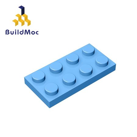 BuildMOC  3020 Compatible Assembles Particles 2x4 For Building Blocks Parts DIY LOGO Educational Tech Parts Toys
