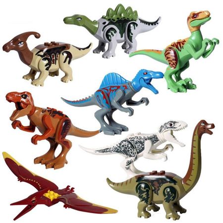 Jurassic 2 Building Blocks World Dinosaurs Figures Bricks Assemble Kids Toys Tyrannosaurus Rex Indominus Rex I-Rex
