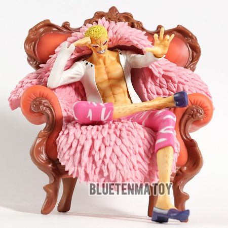 Anime ONE PIECE GK Throne Donquixote Doflamingo in a Sofa sitting Figure Model Toys