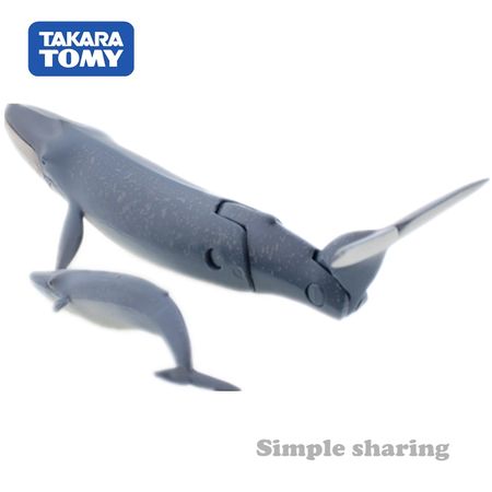 Takara Tomy Tomica Ania Animal Adventure Al 11 Blue Whale Model Kit Diecast Resin Baby Toys Funny Educational Bauble