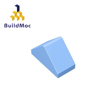 BuildMOC 3044 Slope 45 2 x 1 Double For Building Blocks Parts DIY Educational Tech Parts Toys