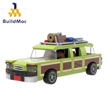 Wagon Queen 1983 Family Truckster Station Wagon Car Educational Assembled Models Building Blocks small Bricks toys Buildmoc