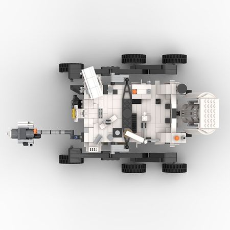 Buildmoc Aviation city rover space probe vehicle Station Rocket Lunar Lander Curiosity Rover Shuttle Ship building blocks Toy