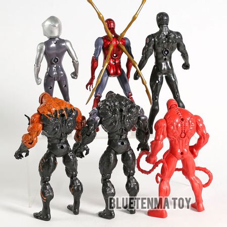 Marvel Spiderman Morales Gwen Stacy Venom Carnage Miles With Led Light Cartoon Toy Action Figure Model Doll Gift