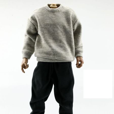 1/6 Male Capless Pullover Sweater Tops Coat Shirt Clothing Fit 12'' Man Figure