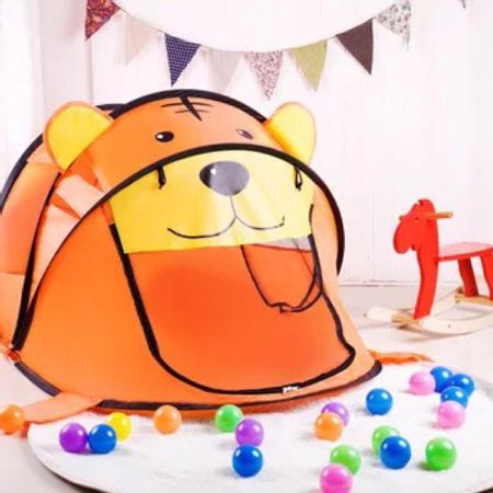 House Tent Carton Tiger Game Tent For Children Tipi Tent For Kids Dry Pool With Balls Children's House Room Baby Toys For Boys