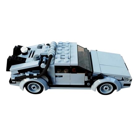 Buildmoc Back To of Futures Supercar Time Machine MOC-23436 Speed Champion Mini Car Model Building Block Toy Boy Gift