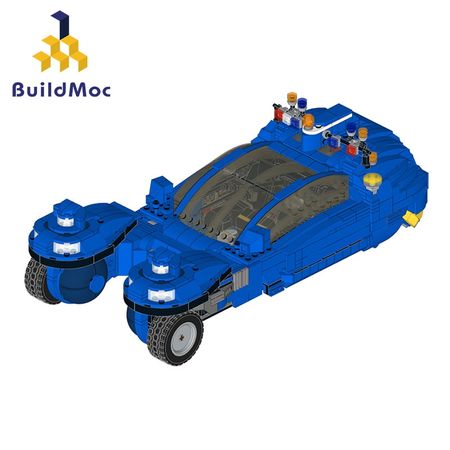 Buildmoc City Control Technic Car Of The Future Small Spacecraft Truck Building Blocks bricks Toys For Children gifts