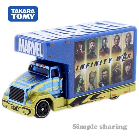 Takara Tomy Tomica Marvel Tune MOV 3.0 Avengers Truck Model Kit Diecast Miniature Baby Toys Funny Pop Kids Dolls Magic Puppets