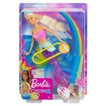 Barbie Original Brand Rainbow Lights Mermaid Doll Feature A Birthday Present Girl Toys Gift Boneca 18 Inch Dolls for Girls