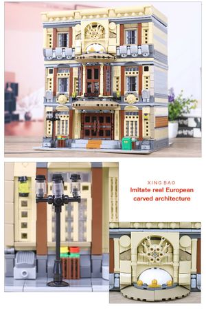 5052Pcs The Maritime Museum Building Blocks Creator Architecture Fit Lego MOC City Bricks Educational Toy XingBao 01005