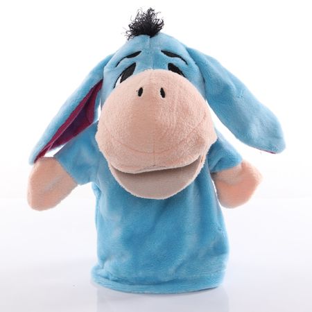 1pcs 25cm Hand Puppet Donkey Animal Plush Toys Baby Educational Hand Puppets Story Pretend Playing Dolls for Kids Children Gifts