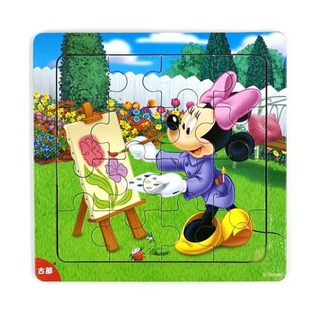 Disney Florence Mickey Minnie Mouse Mermaid Sophia Bear Printed Puzzle Toys Learn Interesting Wooden Toy Children