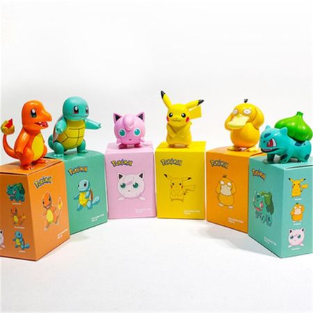 Authorized Pikachu Hand-Made Blind Box Anime Pokemon Elf Decoration Gift Children's Toys 5-8CM PVC