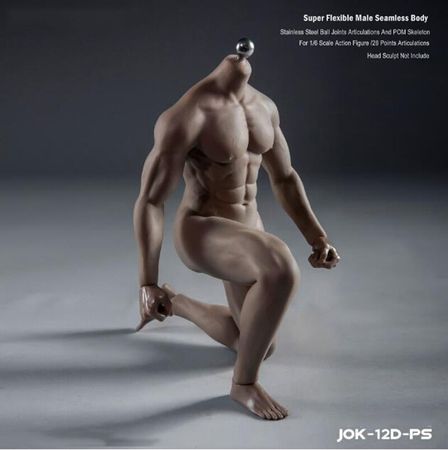 1/6 scale  Strong Male Super Flexible Seamless Body With Natural Model Stainless Steel