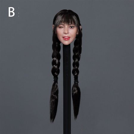 1/6 GC036 Cute Female Figure Expression Head Model for 12'' Pale