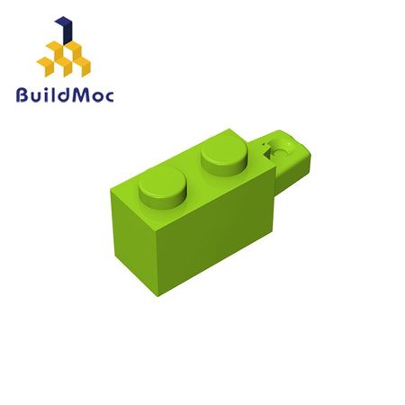 BuildMOC 30541 Hinge Brick 1x2 Locking  For Building Blocks Parts DIY LOGO Educational Tech Parts Toys