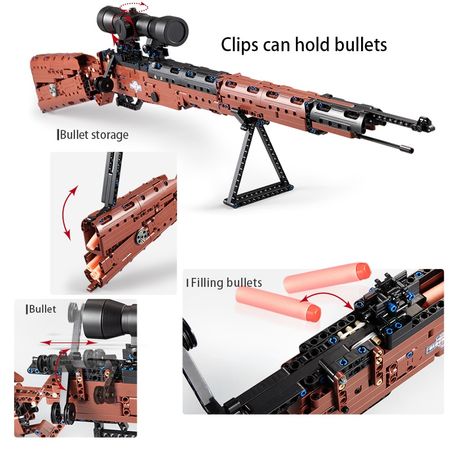 SWAT Military WW2 Weapon 98K Desert Eagle Submachine Models Building Blocks Compatible For Pistol GUN Blocks Toys