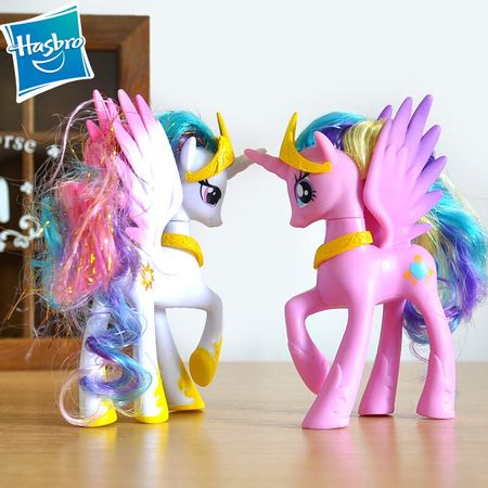 16 style Hasbro 14cm My little pony cute pvc unicorn PVC action toy figures dolls for girl birthday christmas gift
