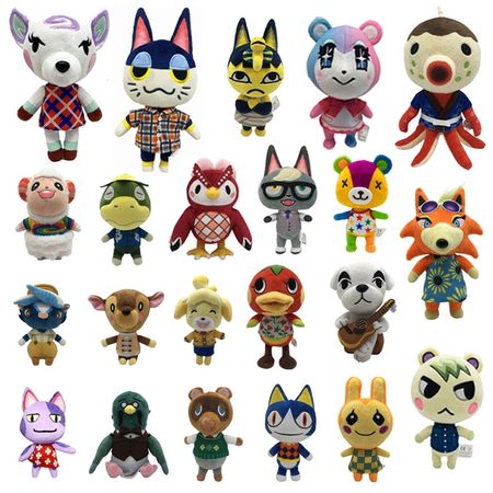 1pcs 20cm Animal Crossing Plush Toy Dolls Cartoon Raymond Zucker Diana Punchy Doll Soft Stuffed Toys for Children Kids Gifts