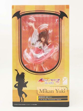 1/8 Scale Painted Anime Figure Mikan Yuki Bathrobe Ver Model Sexy White Kimono To Love Gift 20cm Brinquedos Collection toys