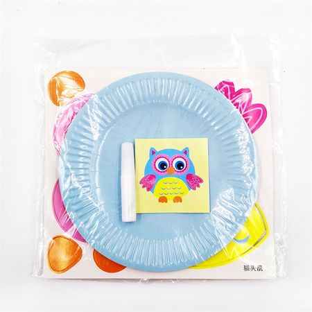 4Pcs Children 3D DIY Paper Tray Sticker Painting Toys Art Crafts Handmade Kindergarten Creative Paste Kids Toy For Girls Gift